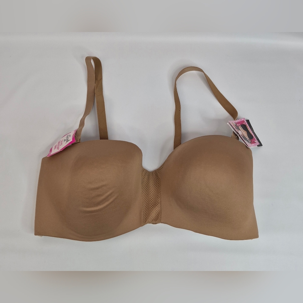 NWT Maidenform Wirefree Beige Multi-Way Lightly Lined Bra SE0015 Size 38DD